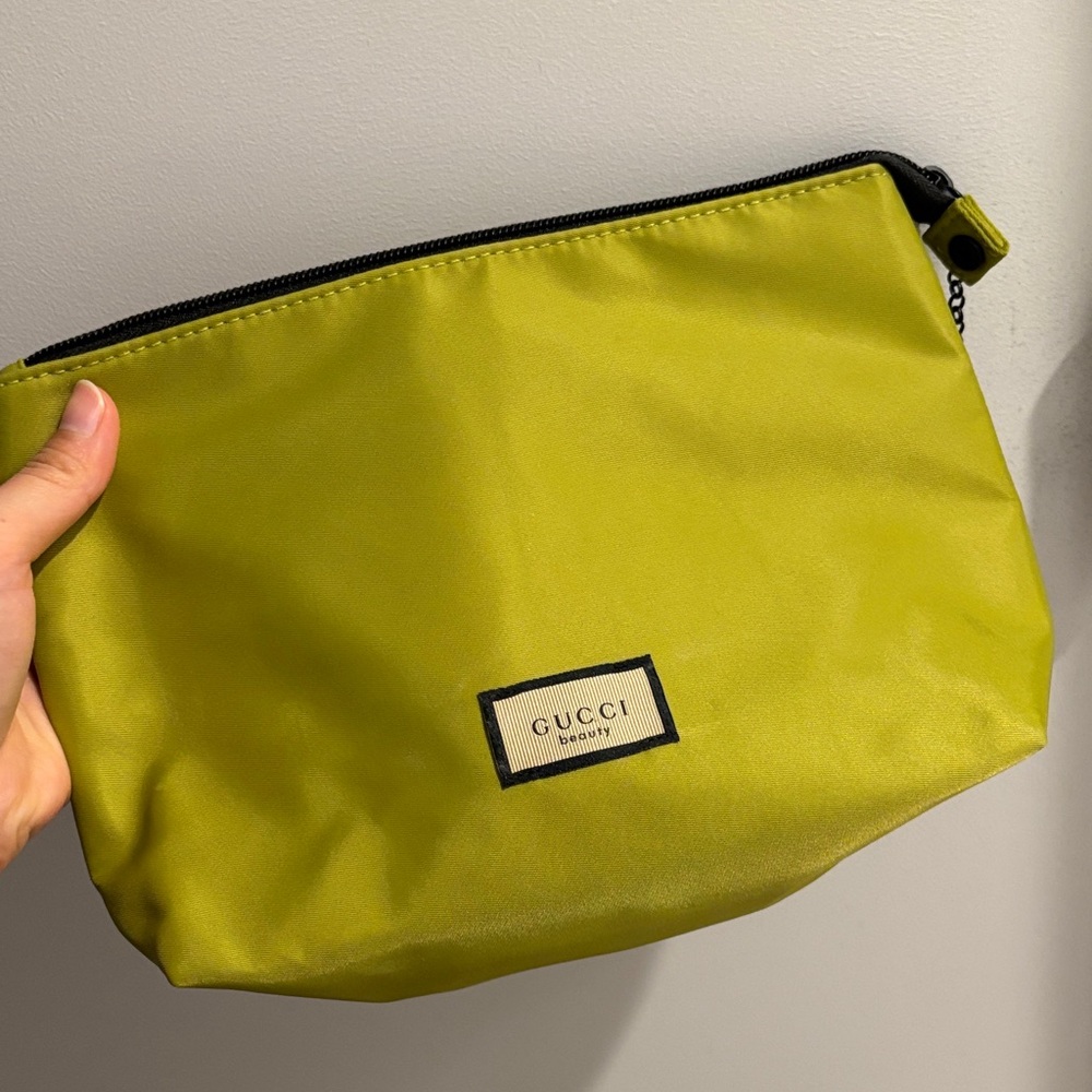 Gucci Lime Green Cosmetic Pouch